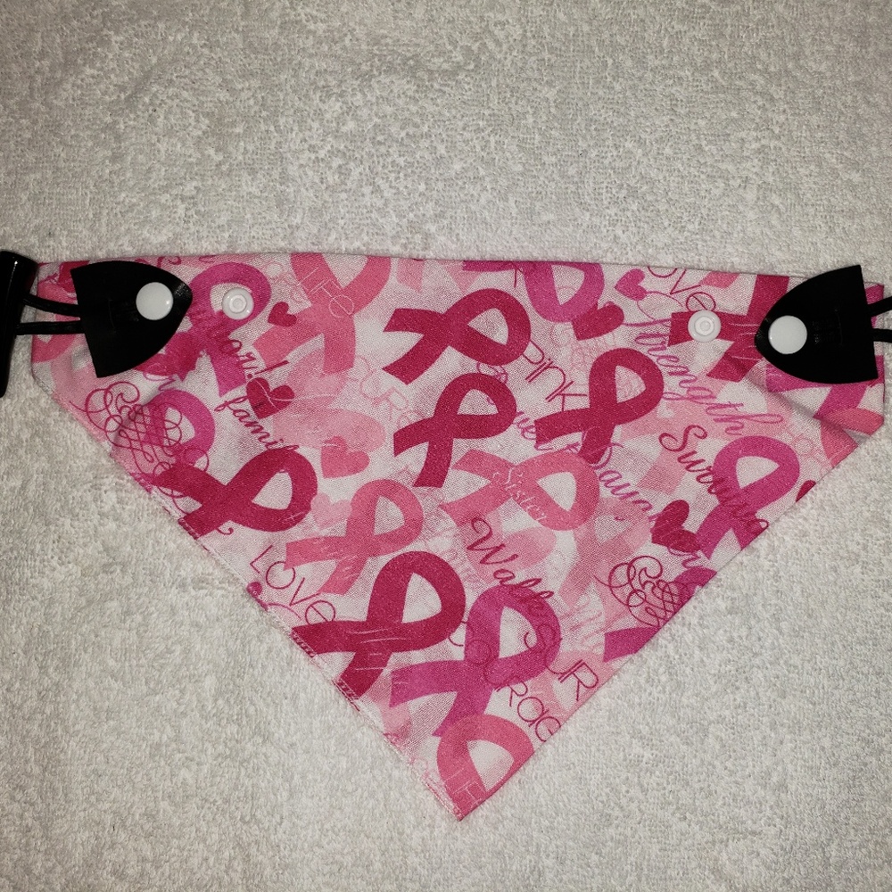 Pet Dog Bandana "Breast Cancer Awareness" New